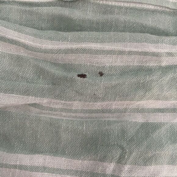 Rails Juniper Stripe Charli Front Button Sheer Shirt in Size Medium - Picture 11 of 11